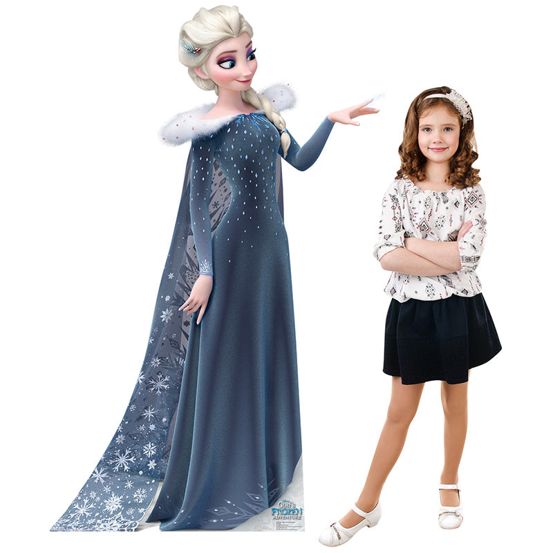 QUEEN ELSA "Olaf's Frozen Adventure" Lifesize Cardboard Cutout Standup Standee - Example