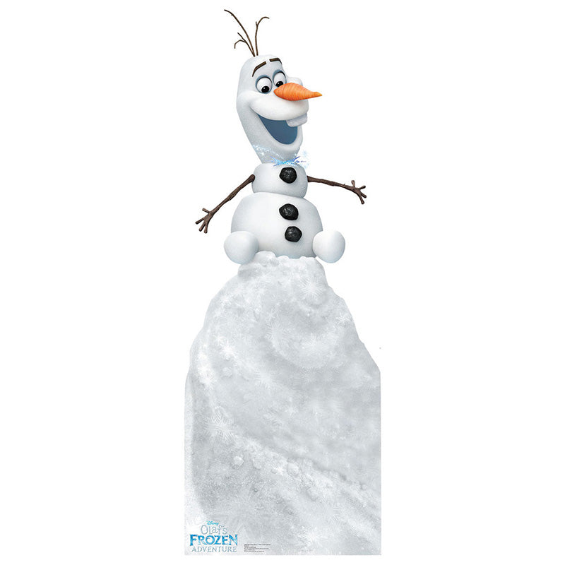 OLAF THE SNOWMAN "Olaf's Frozen Adventure" Lifesize Cardboard Cutout Standup Standee - Front