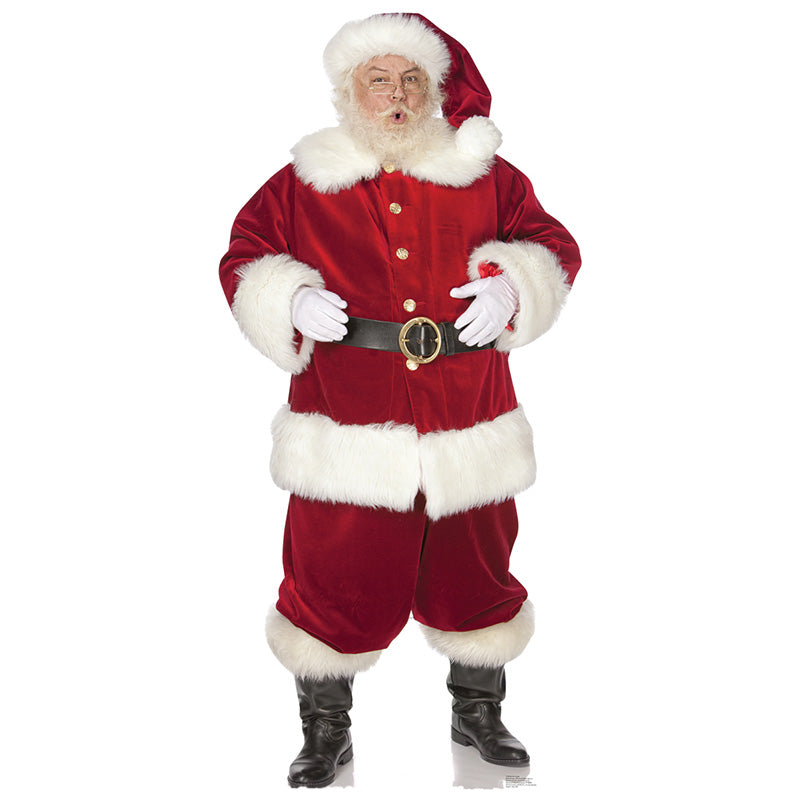 SANTA CLAUS Lifesize Plastic Outdoor Standup Standee - Front