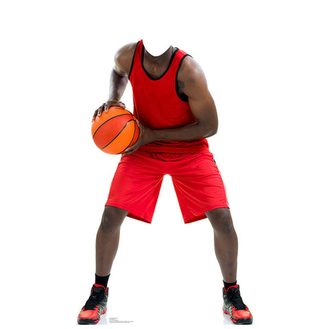 BASKETBALL PLAYER STAND-IN Lifesize Cardboard Cutout Standup Standee - Front