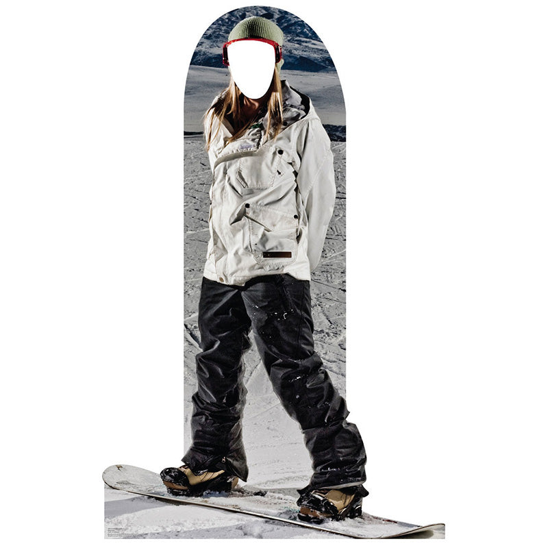SNOWBOARDER STAND-IN Lifesize Cardboard Cutout Standup Standee - Front