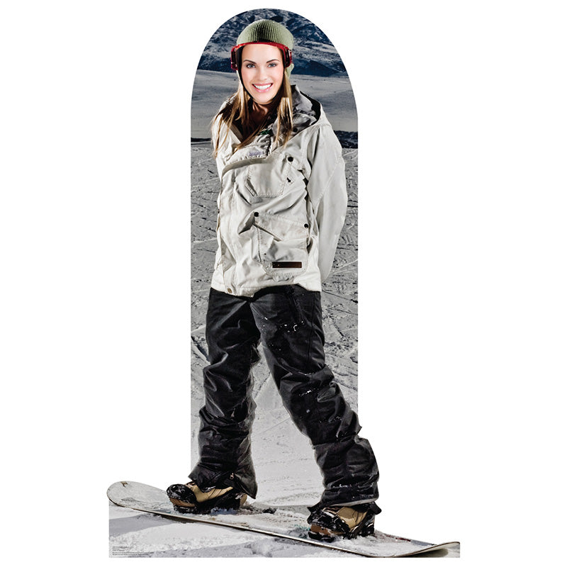 SNOWBOARDER STAND-IN Lifesize Cardboard Cutout Standup Standee - Example