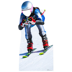 DOWNHILL SKIER STAND-IN Lifesize Cardboard Cutout Standup Standee - Front