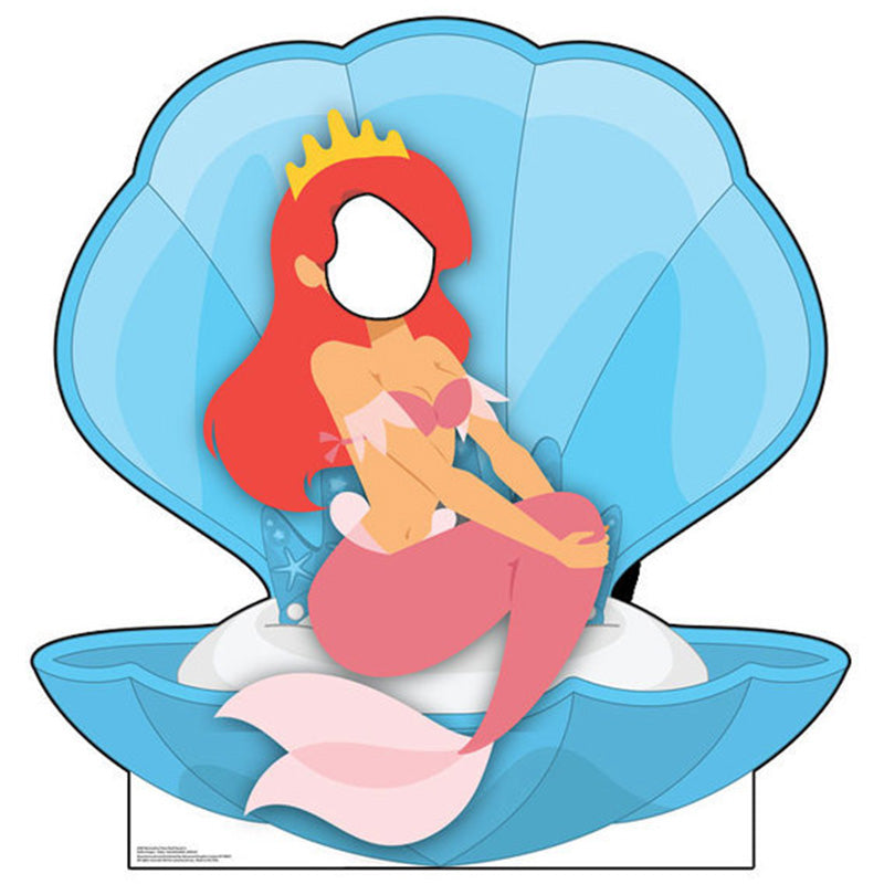 MERMAID IN CLAM SHELL STAND-IN Lifesize Cardboard Cutout Standup