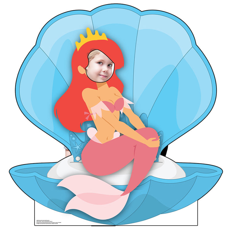 MERMAID IN CLAM SHELL STAND-IN Lifesize Cardboard Cutout Standup