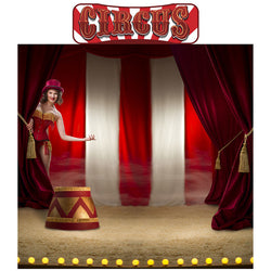 CIRCUS BACKDROP Cardboard Cutout Standup Standee - Front