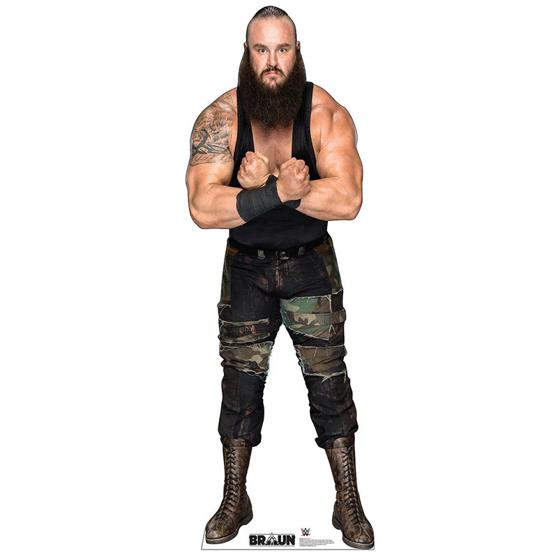BRAUN STROWMAN WWE Lifesize Cardboard Cutout Standup Standee - Front