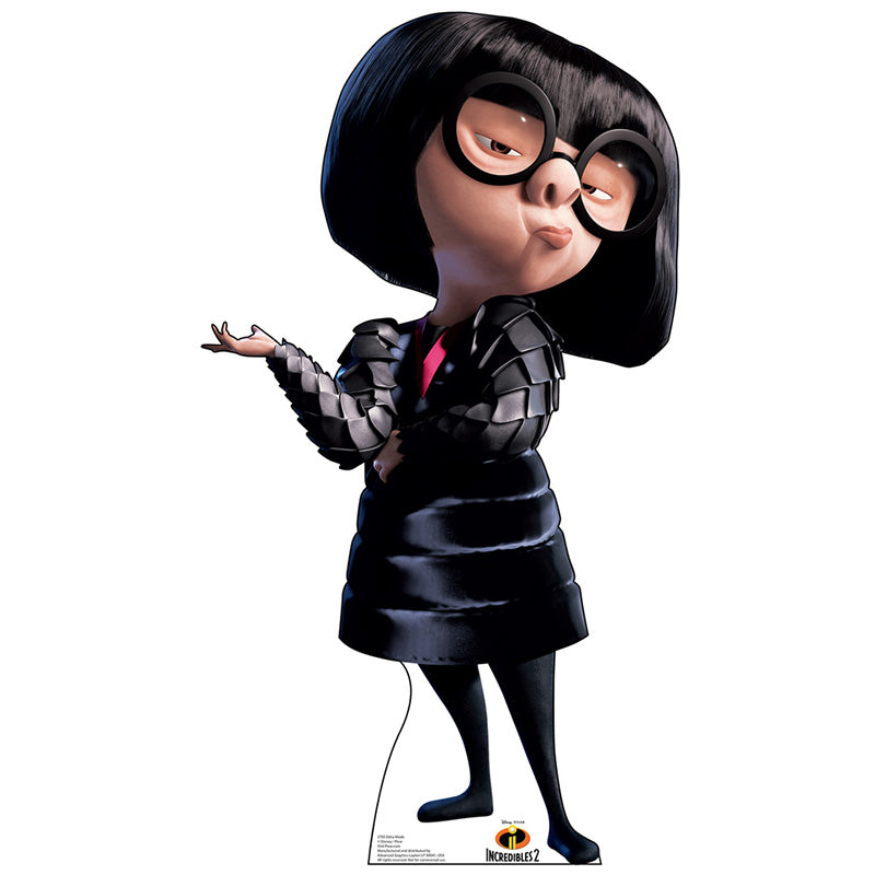 EDNA MODE "Incredibles 2" Lifesize Cardboard Cutout Standup Standee - Front