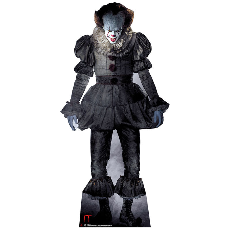 PENNYWISE "It" Lifesize Plastic Outdoor Cutout Standup Standee - Front