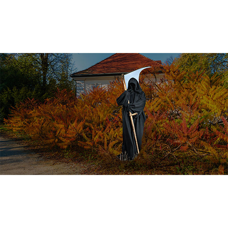 GRIM REAPER Lifesize Plastic Outdoor Cutout Standup Standee - Example