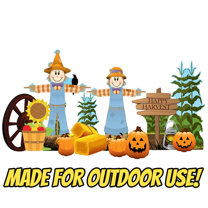 FALL HARVEST THEME SET Outdoor Yard Decor Standups Standees