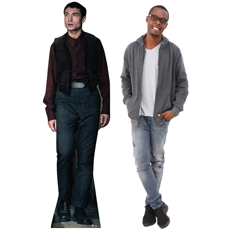 CREDENCE BAREBONE "Fantastic Beasts: The Crimes of Gindelwald" Lifesize Cardboard Cutout Standup Standee - Example
