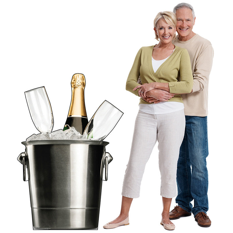 CHAMPAGNE BUCKET Cardboard Cutout Standup Standee - Example