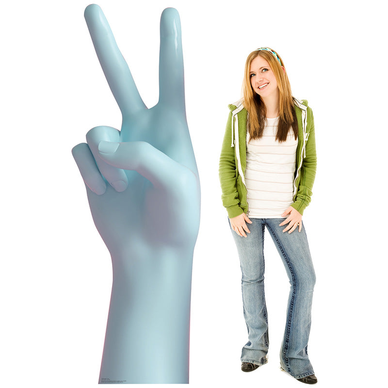 NUMBER TWO HAND Cardboard Cutout Standup Standee - Example