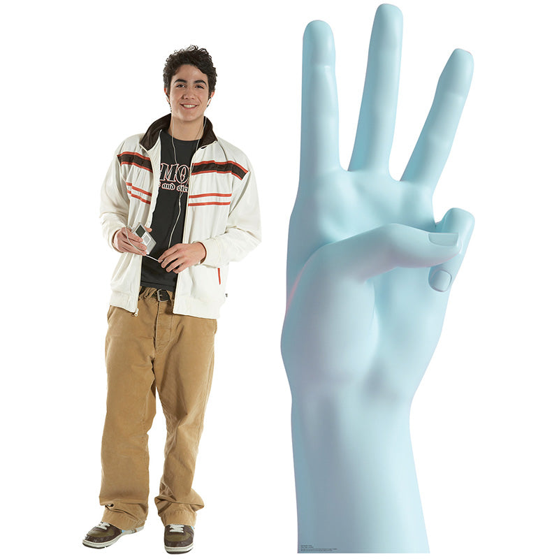 NUMBER THREE HAND Cardboard Cutout Standup Standee - Example