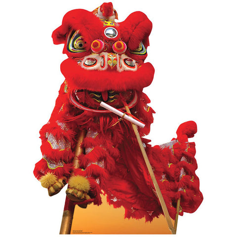 CHINESE NEW YEAR RED DRAGON Cardboard Cutout Standup Standee - Front