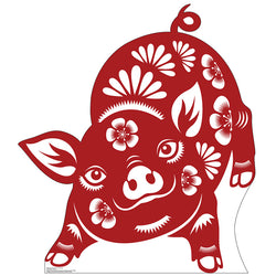 CHINESE NEW YEAR PIG Cardboard Cutout Standup Standee - Front