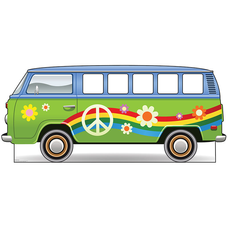 HIPPIE BUS STAND-IN Cardboard Cutout Standup Standee - Front