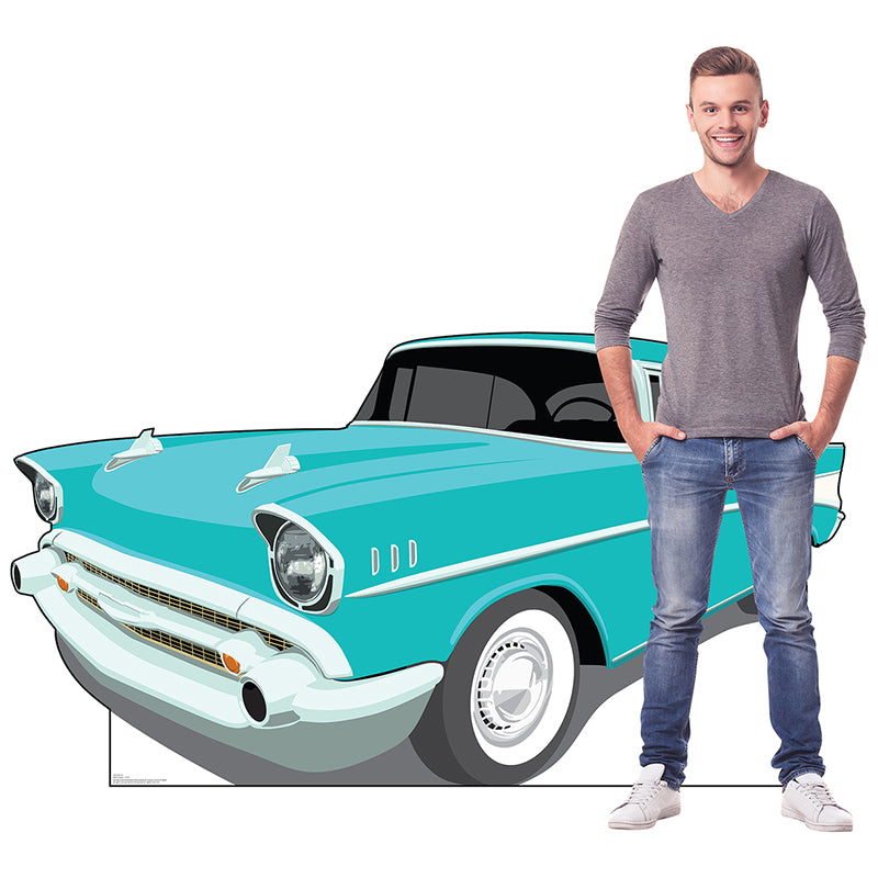1950s CLASSIC CAR Cardboard Cutout Standup Standee - Example