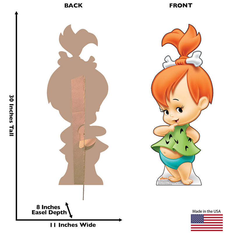 PEBBLES FLINTSTONE "The Flintstones" Lifesize Cardboard Cutout Standup Standee - Back