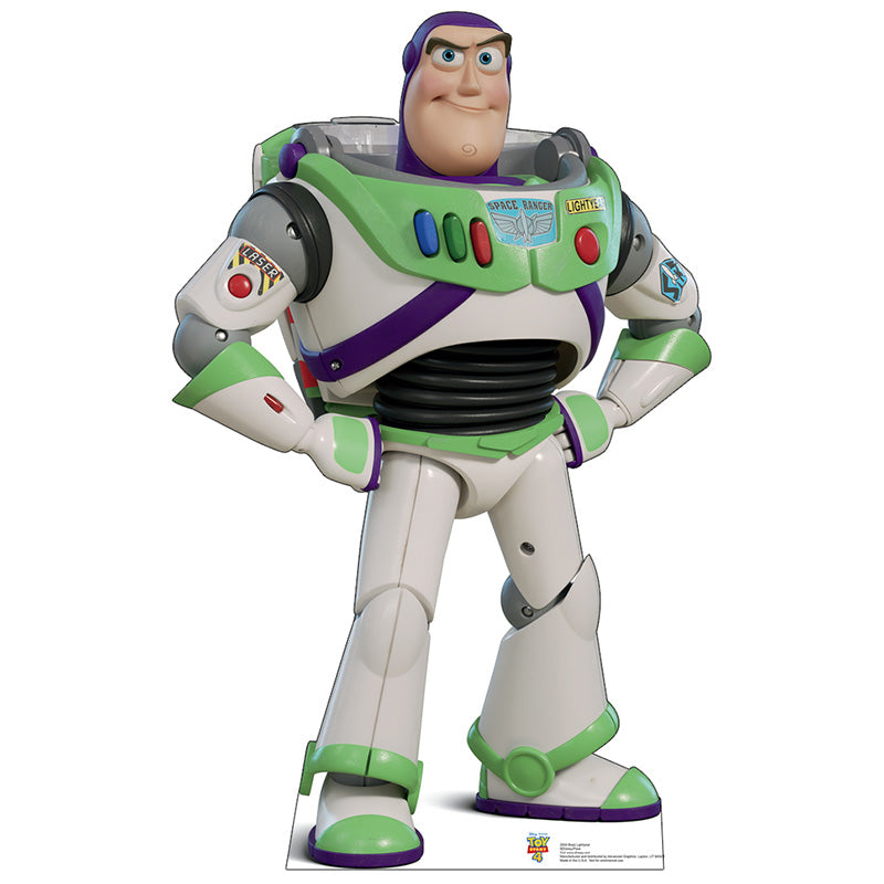 BUZZ LIGHTYEAR "Toy Story 4" Cardboard Cutout Standup Standee - Front