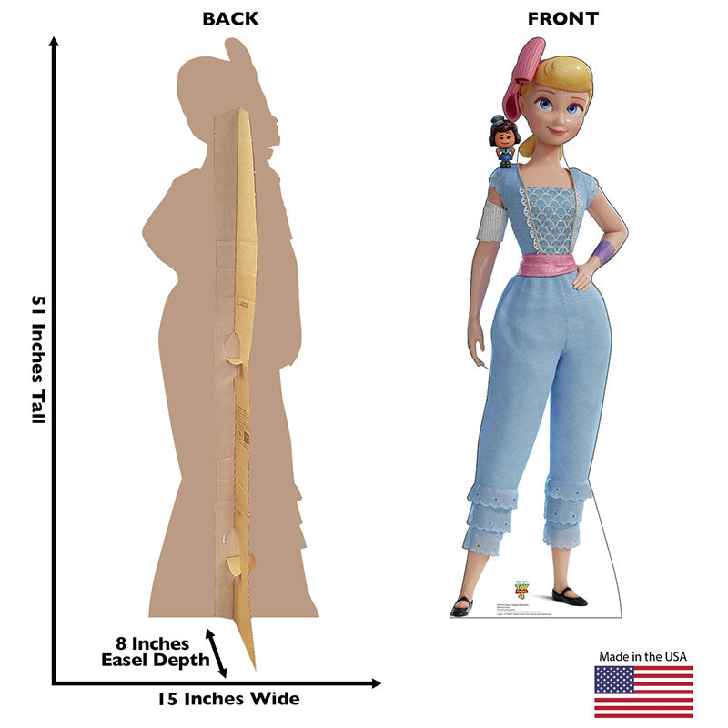 BO PEEP & GIGGLES MCDIMPLES "Toy Story 4" Cardboard Cutout Standup Standee - Back