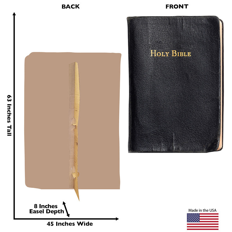 HOLY BIBLE Cardboard Cutout Standup Standee - Back