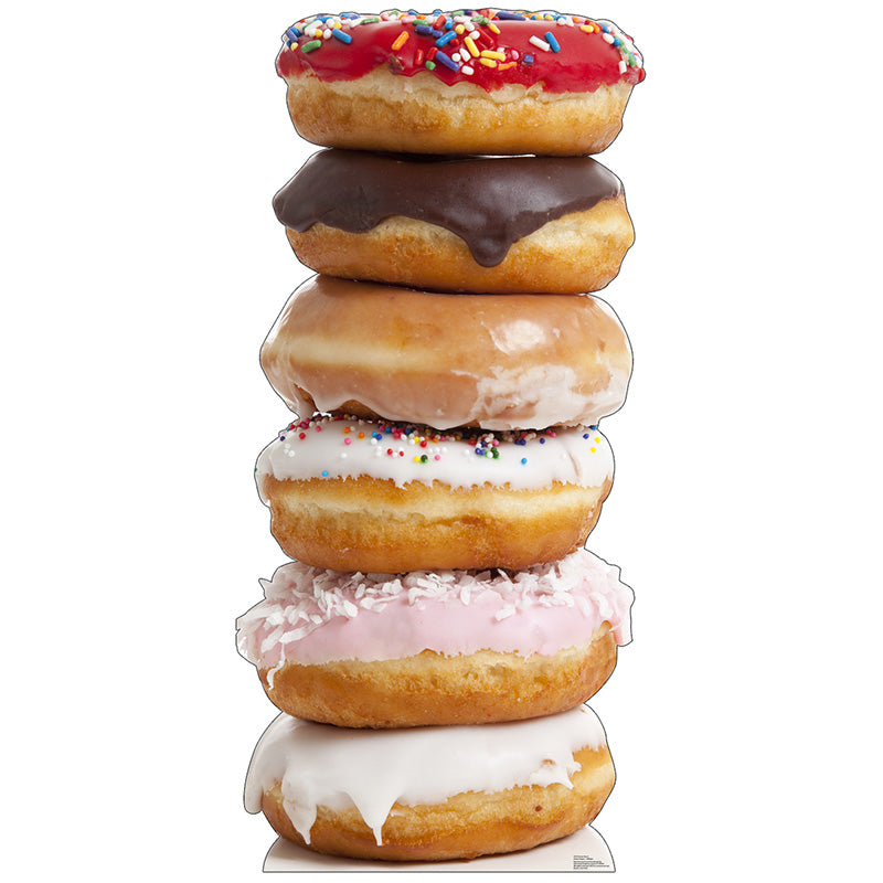 STACK OF DOUGHNUTS Cardboard Cutout Standup Standee - Front