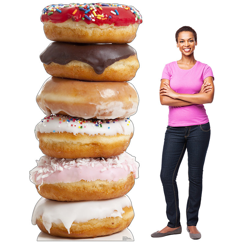 STACK OF DOUGHNUTS Cardboard Cutout Standup Standee - Example