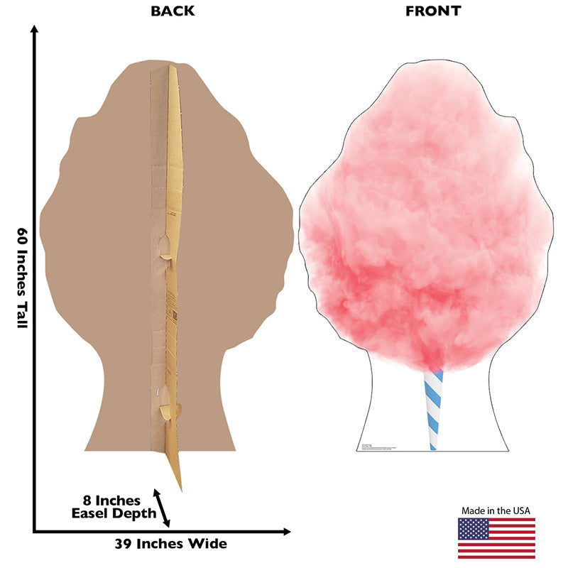 COTTON CANDY Cardboard Cutout Standup Standee - Back