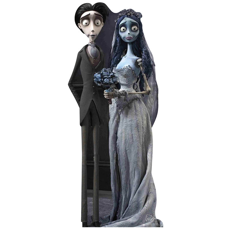 EMILY & VICTOR "The Corpse Bride" Lifesize Cardboard Cutout Standup Standee - Front
