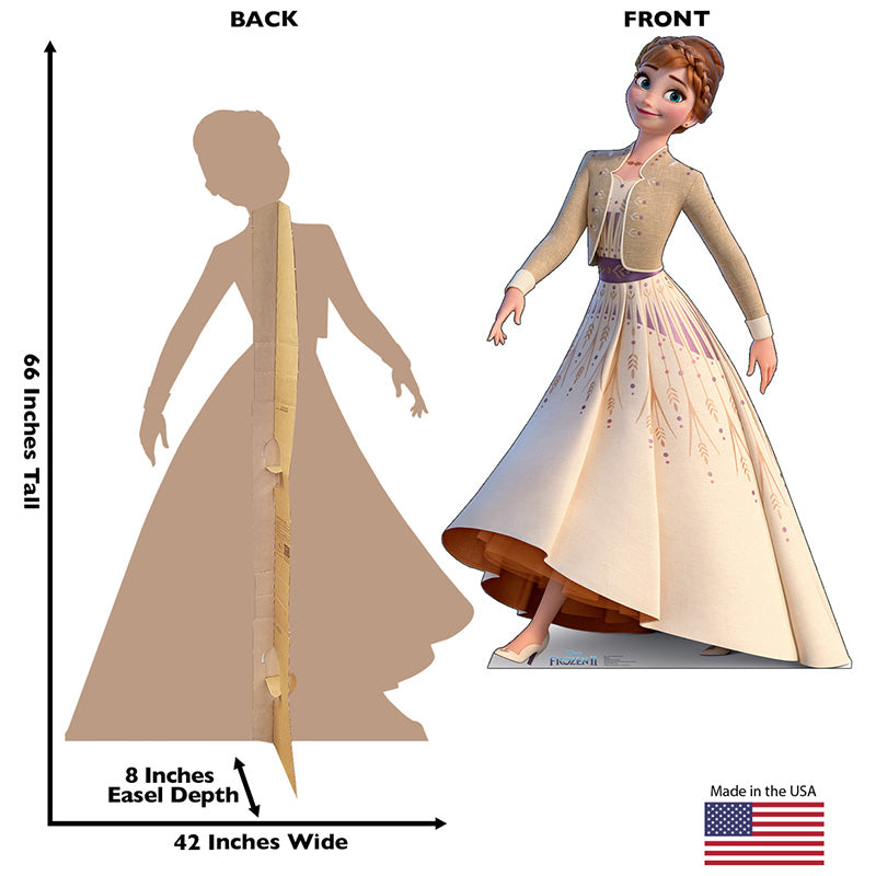 ANNA SPECIAL COLLECTOR'S EDITION "Frozen 2" Lifesize Cardboard Cutout Standup Standee - Back