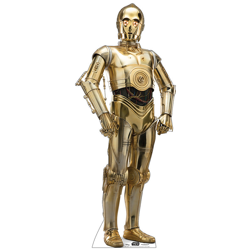 C-3PO "Star Wars: The Rise of Skywalker" Lifesize Cardboard Cutout Standup Standee - Front