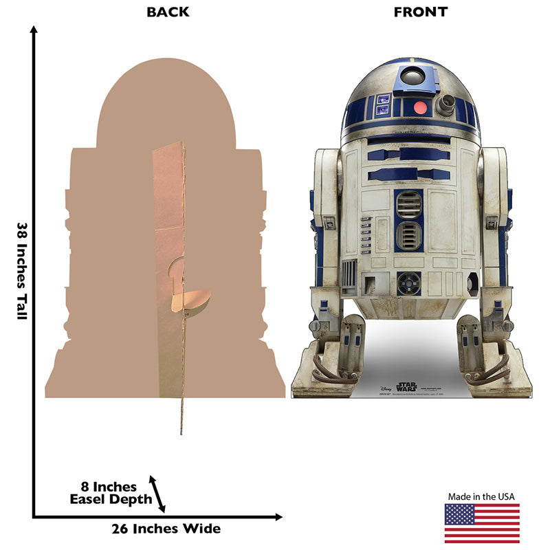 R2-D2 "Star Wars: The Rise of Skywalker" Lifesize Cardboard Cutout Standup Standee - Back