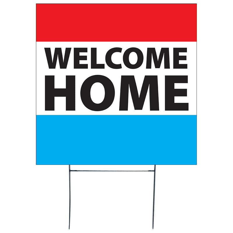 WELCOME HOME Plastic Outdoor Yard Sign Decor - Example