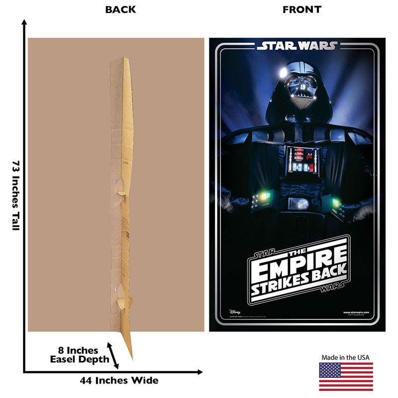 DARTH VADER BACKDROP "Star Wars: The Empire Strikes Back" Cardboard Cutout Standup / Standee
