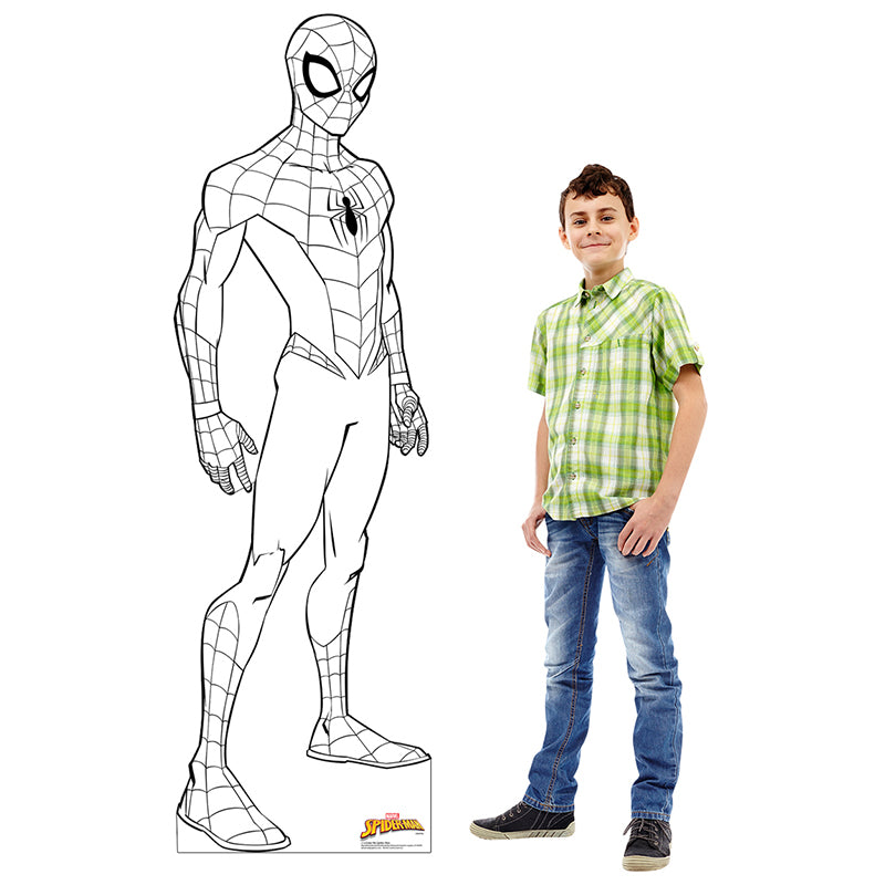 COLOR ME SPIDER-MAN Cardboard Cutout Standup / Standee