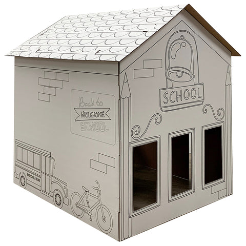 COLOR ME SCHOOLHOUSE Cardboard Cutout Standup / Standee