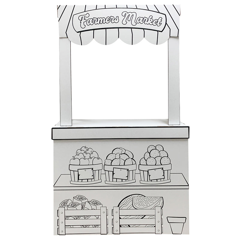 COLOR ME FARMERS MARKET STAND Cardboard Cutout Standup / Standee