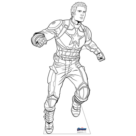 COLOR ME CAPTAIN AMERICA FROM 