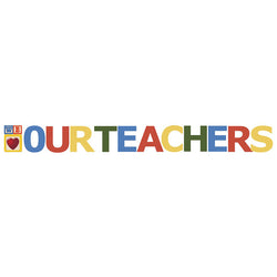 WE LOVE OUR TEACHERS Set of 12 Plastic Outdoor Yard Sign Standups / Standees