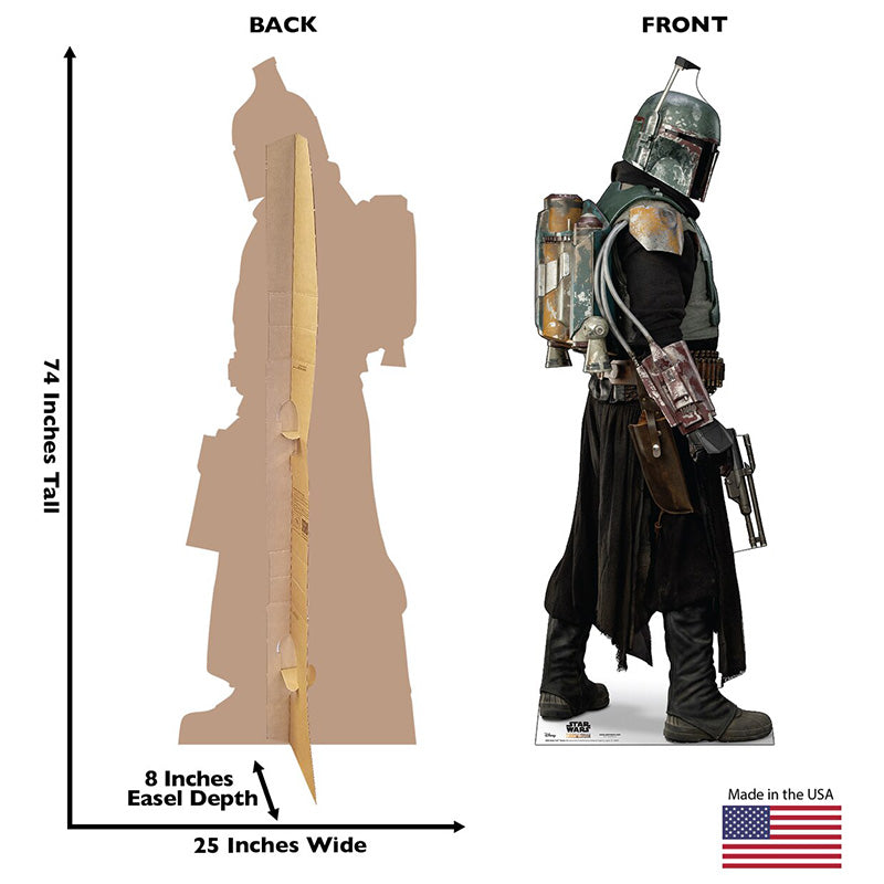 BOBA FETT IN ARMOR "Star Wars: The Mandalorian" Cardboard Cutout Standup / Standee