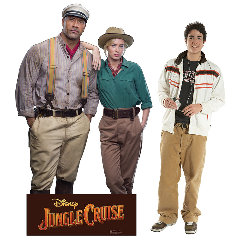 FRANK WOLFF AND DR. LILY HOUGHTON "Jungle Cruise" Cardboard Cutout Standup / Standee