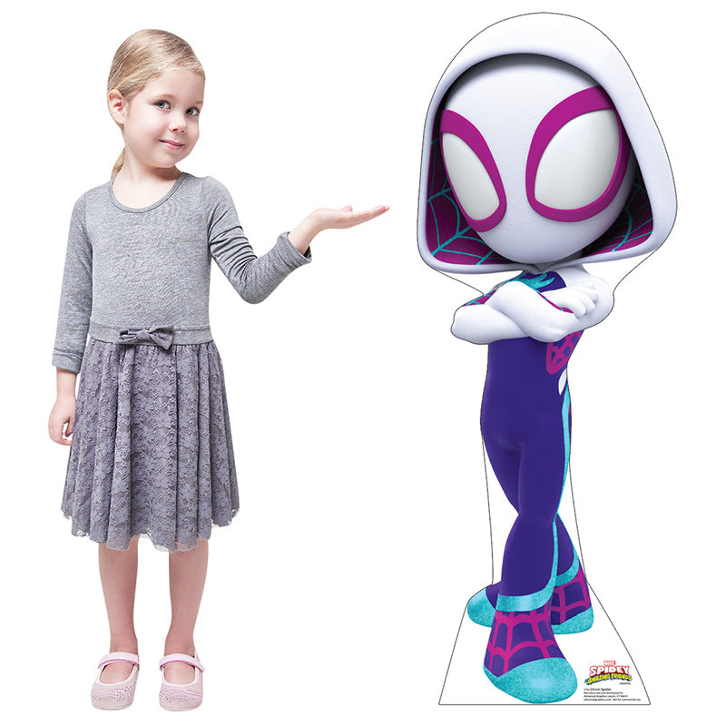 GHOST-SPIDER / GWEN STACY "Spidey and His Amazing Friends" Cardboard Cutout Standup / Standee
