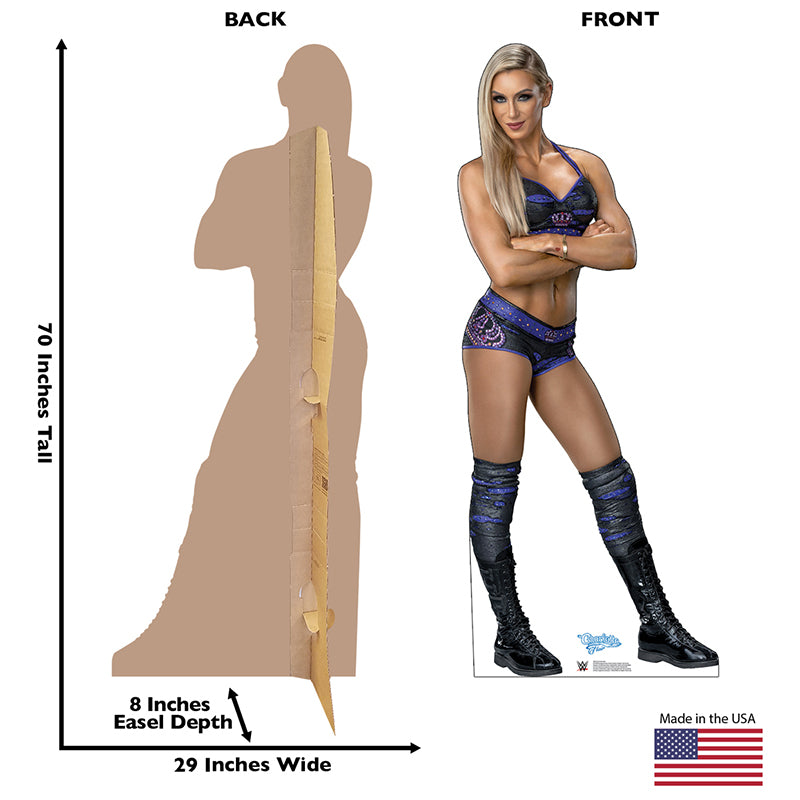 CHARLOTTE FLAIR WWE Divas Wrestling Cardboard Cutout Standup / Standee