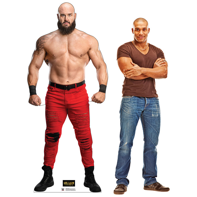 BRAUN STROWMAN WWE Wrestling Cardboard Cutout Standup / Standee