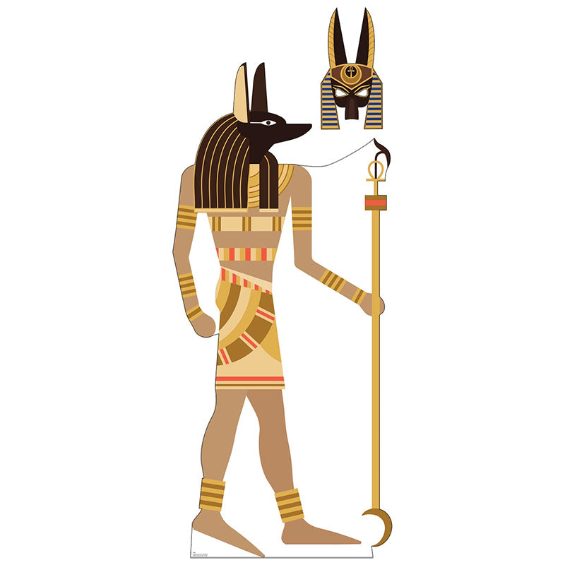 EGYPTIAN ANUBIS WITH MASK Cardboard Cutout Standup / Standee