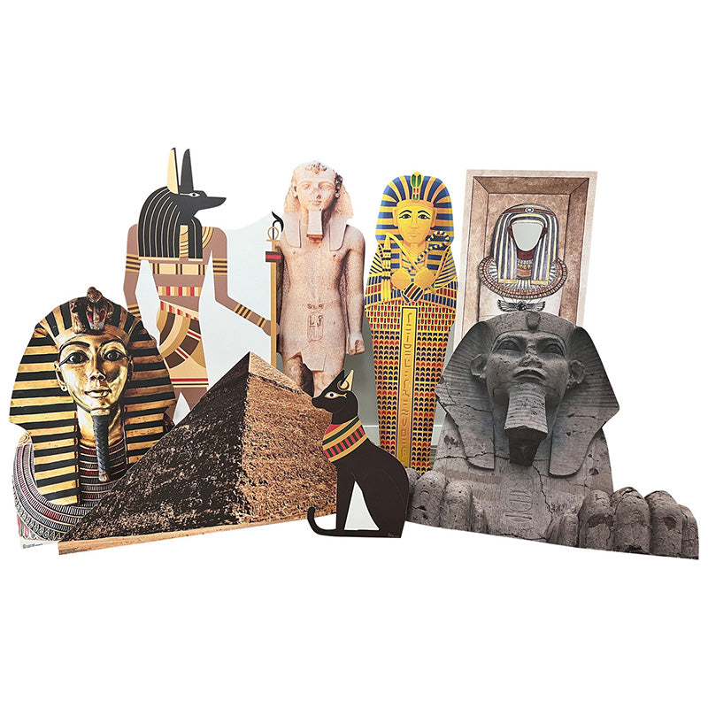 EGYPTIAN THEME SET of Cardboard Cutout Standups / Standees